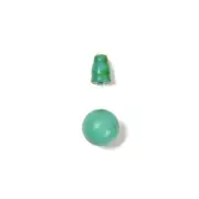 Dark Green Turquoise Guru Beads Three Holes T-Beads Size 8mm10mm Sold by One Set