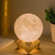 Lertenys Moon Lamp Moon Light Night Light For Kids Gift For Women Usb Charging And Touch Control Brightness 3d Printed Warm