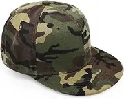 [UltraKey] Flat Brim Baseball Cap, Army Military Camo Cap Baseball Casquette Camouflage Hats for Hunting Fishing Outdoor Activities