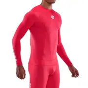 Skins Men's Series-1 Running/Gym Long Sleeve Top Red