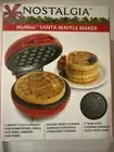 NOSTALGIA MyMini SANTA WAFFLE MAKER CHRISTMAS HOLIDAY EDITION