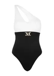 Max Mara Beachwear Carlotta One-shoulder Swimsuit - Black And White - Iib (UK8-10 / S) IIB (UK8-10 / S)