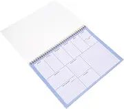 Tofficu Weekly Schedule Planner Notepad Spiral Notebook for Daily Organization Management and Productivity for Office Travel and Teaching Design