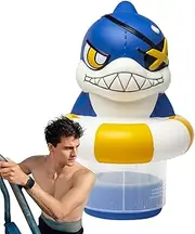 Pool Chlorinator Floater - Shark Chlorine Dispenser, Hot Tub Swimming Spa | Floating Poolchlorine Tablet Holder, Adjustable Floater Swimming Tube, Float Toys for River Lounge Swimming