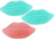 VICASKY 3pcs Facial Cleansing Brush Silicone Brush for Women Gentle and Safe Skin Cleansing Random Color