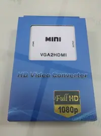 在飛比找Yahoo!奇摩拍賣優惠-VGA轉HDMI 支援3.5 立體聲音效 VGA TO HD