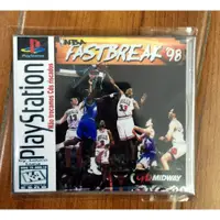 在飛比找蝦皮購物優惠-PS1 盒裝彩盤附邊紙 NBA FAST BREAK 98 