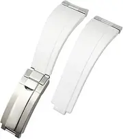 [KAVJU] Metal Curved End 20mm 21mm Watchbands Special for Rolex Datejust 41mm 126334 m126300 Watch Strap Link Accessories Tools Men