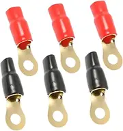 Vaguelly Speaker Wire Connectors 3 Pairs Audio Plug Adapters Brass Terminal Blocks Amp Wire Connectors for Car Audio Upgrades