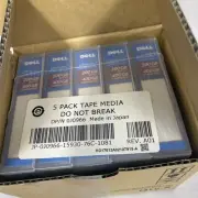 Dell LTO Ultrium 2 200GB/400GB Data Cartridge Dell Storage 5PK BRAND NEW SEALED
