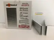 SPOTNAILS 4810PG L/90 18 Gauge 1/4" Crown,1-1/4" leg. 5000Pcs/Box.6 Boxes/Case.