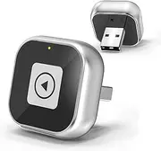 COLLSCOONY Wireless CarPlay Adapter for iPhone, Super Mini Car Play Dongle for iPhone Fit for Cars with Built-in CarPlay, Compatible with Cars from 2016+ & iOS 10+ (Silver)