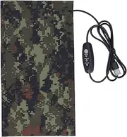Carbon Fiber Clothing Heating Pad USB Power 3 Temperature Adjustable DC5V Safe robust Heating Material for Outdoor Cold Weather Applications (10x20cm)