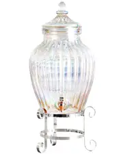 Stylesetter Avalon Luster 2.75-Gallon Glass Beverage Dispenser