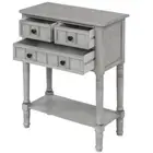 URTR Console Tables 23" Rectangle Wood w/ Drawer Hallway Bottom Shelf Sofa Gray