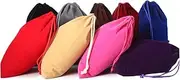 [Baluue] Multifunctional Flannel Draw Pouch for Storage Use Electric Hair Dryer Bag Durable Black Easy Open Close for Hair Tools Jewelry