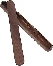 Alipis Wooden Tableware Storage Box Travel Utensil Holder Portable Wooden Chopsticks Wooden Flatware Holder Wooden Utensil Case Reusable Flatware Organizer Wooden Utensil Organizer Brown