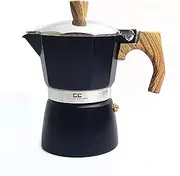 Coffee Culture Stovetop Coffee Maker, 3 Cup Size, Black