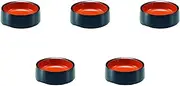 Set of 5 D.X5 Milko Buckwheat Noodles, Black Brush Meuchi Vermilion, Condiment Dishes