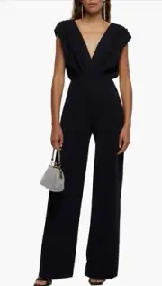 NWT River Island Cap Sleeve Jumpsuit With Embellishments And Slit Back Size 10
