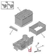 PEUGEOT 208 MK2 P21 Battery Tray 9823533180 New Genuine
