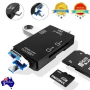 Micro USB OTG Card Reader For Mobile phone USB 2.0 Adapter SD/Micro SD /PC AU