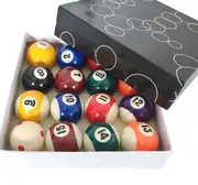 Pool BALLS 2" inch Kelly Pool With 1& 7/8" inch Measle White Training Set