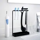 Stand Type Metal Toothbrush Holder Draining Razor-Organizers Rack Kitchen