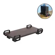 Nevenka CPU Stand Computer Tower Stand Holder with Locking Caster Wheels-Maple