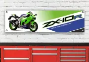 BR542B ZX-10R 4OTH ANNIVERSARY INSPIRED FLEXIBLE WORKSHOP BANNER SIGN