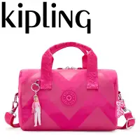 在飛比找新光三越 skm online優惠-【Kipling】BARBIE 活力粉色中型圓筒手提肩背兩用