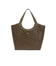 TOTE BAG VITELLO FIORE PUZZLE QUILT One size Brown