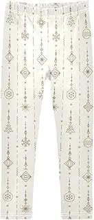 [Caihoyu] Girl's Leggings Pant Soft Comfortable Kids Dance Running Yoga Pants Elastic Waist Workout Toddler Teens Leggings