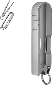 Portable Titanium Tweezers, Mini Titanium Tweezers, Key Ring Tweezers with Belt Clip, Titanium Alloy EDC Multi Tool, EDC Tools and Gadgets, Stowable Tweezers Tool