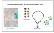 DISNEY MOANA OVERSIZED BLANKET + ACCESSORIES BUNDLE 12 pcs