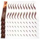 5 Sheets Eyebrow Transfers Stickers Make up False Eyebrows Tint Light Brown