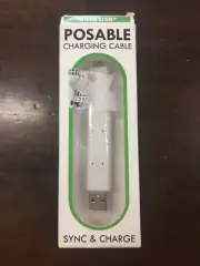 NEW Micro USB Posable Sync & Charge Cable White