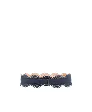 Hollowed-out buckle belt 70 Black