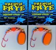 Kokanee Spinners (2): uv “ORANGE SCULPIN”
