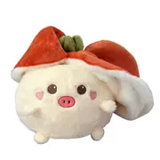 Persimmon Plush Doll Cute Stuffed Animal Pig Rabbit Puppy Toy