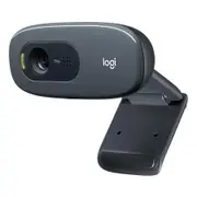 Logitech C270 HD Webcam, 720p, Widescreen HD Video Calling, Light Correction, Noise-Reducing Mic, FaceTime, WebEx, PC/Mac/Laptop/Macbook/Tablet