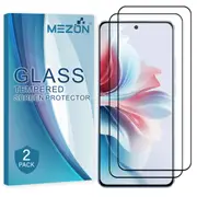 [2 Pack] Full Coverage OPPO Reno11 F 5G Tempered Glass Crystal Clear Premium 9H HD Screen Protector by MEZON (OPPO Reno11 F 5G, 9H Full)