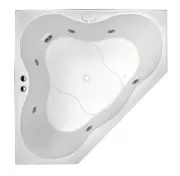 Almina 1285*1285*455mm White Corner 6/10/14 Jets Acrylic Drop in Spa Bath Tub