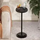 BLUEWEST Drink Table, 24.4" Tall Compact Side with Phone Slot and Weighted Base