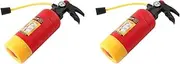 2pcs Simulation Fire Extinguisher Water for Portable Squirter Fireman Fun Pool Party Bath Accessories Enhance Fire Safety Awareness Summer