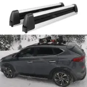 2X Aluminum Roof Rack Cross Bar Ski Snowboard Carrier w/Lock For Hyundai Tuscon
