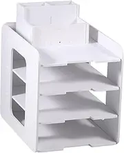 Paper Storage Holder,File Organizer,Document Holder,Tray Storage Rack,Desktop Organizer,File Sorter Organizer,PVC Paper Storage Holder for Office (Style 1)