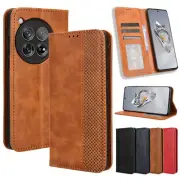 For OnePlus Nord N200 5G/9 Pro/12R Retro Leather Wallet Flip Stand Thin Case