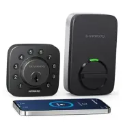 U-Bolt Smart Lock, 5-in-1 Keyless Entry Door Lock Black Keypad + Bluetooth