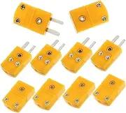 Hohopeti K-Type Thermocouple Plug Socket Plug Adapter for K-Type Thermocouple Connectors